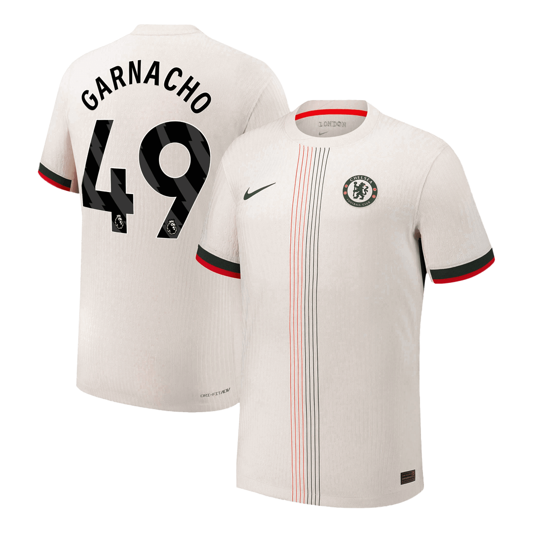 GARNACHO #49 Chelsea Uit Spelersversie Voetbalshirt 2025/26 - Slim Fit