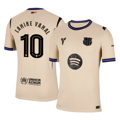 LAMINE YAMAL #10 Barcelona Uit Spelersversie Voetbalshirt 2025/26 - Slim Fit