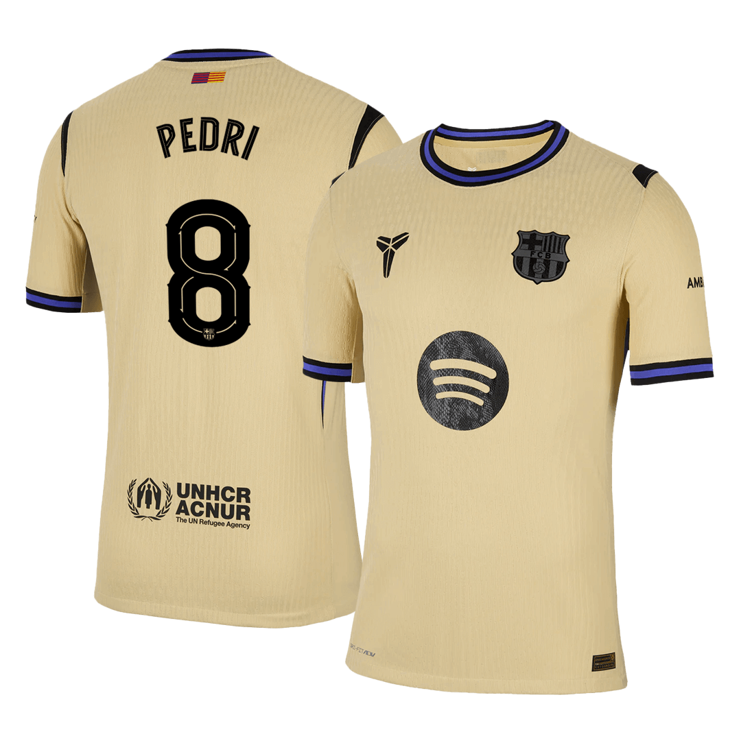 PEDRI #8 Barcelona Uit Spelersversie Voetbalshirt 2025/26 - Slim Fit