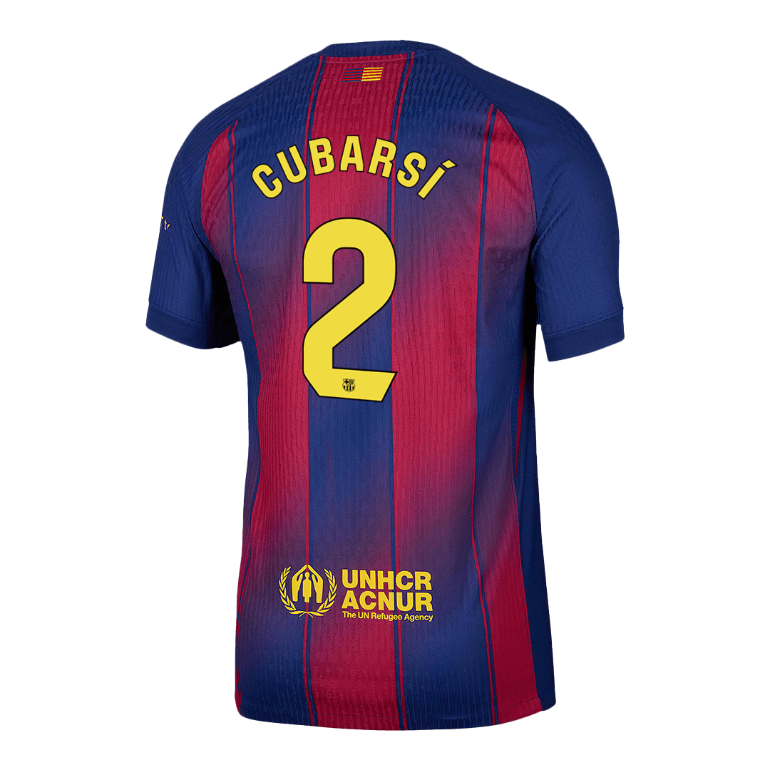 CUBARSÍ #2 Barcelona Thuis Spelersversie Voetbalshirt 2025/26 - Slim Fit