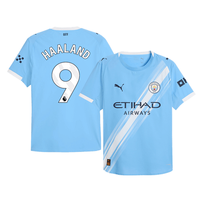 HAALAND #9 Manchester City Thuis Spelersversie Voetbalshirt 2025/26 - Slim Fit