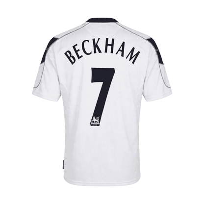BECKHAM #7 Retro Manchester United Uit Voetbalshirt 2000/01 - voorkant