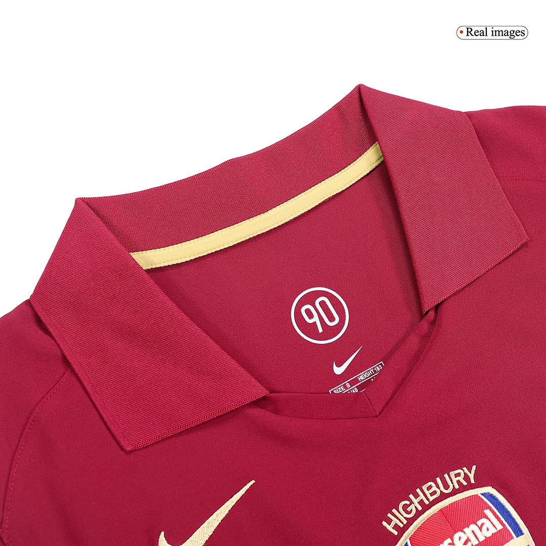 Retro Arsenal Thuis Voetbalshirt 2005/06 - zijkant