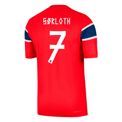 SØRLOTH #7 Norway Thuis Spelersversie Voetbalshirt WK Voetbal 2026 - Slim Fit - voorkant