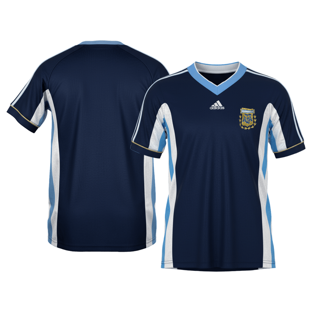 Retro Argentina Uit Voetbalshirt 1998