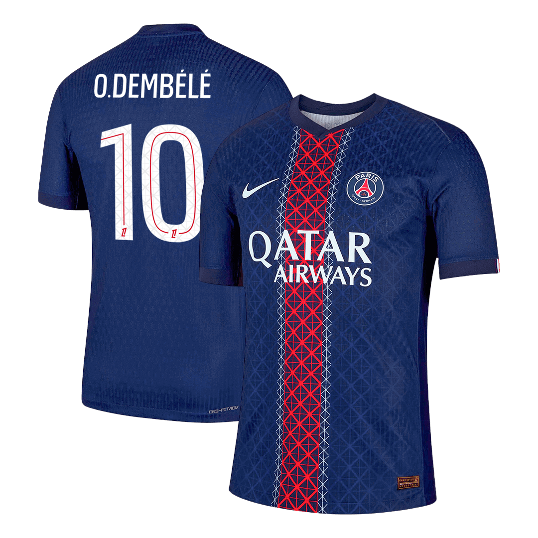 O.DEMBéLé #10 PSG Thuis Spelersversie Voetbalshirt 2025/26 - Slim Fit
