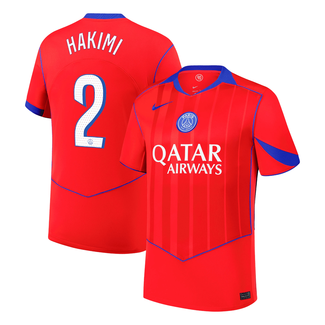 Maillot extérieur du PSG pour homme, numéro HAKIMI #2, saison 2025/26
