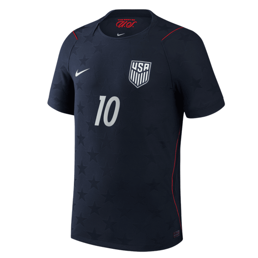 PULISIC #10 USA Uit Spelersversie Voetbalshirt WK Voetbal 2026 - Slim Fit - voorkant