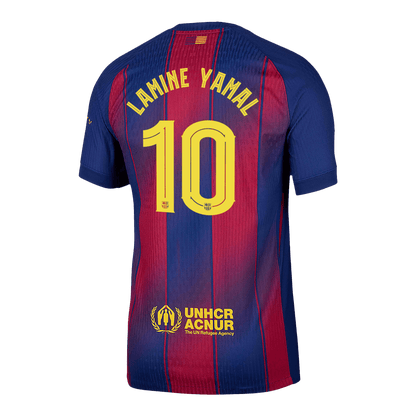 LAMINE YAMAL #10 Barcelona Thuis Spelersversie Voetbalshirt 2025/26 - UCL - Slim Fit