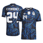 E. FERNÁNDEZ #24 Argentina Uit Spelersversie Voetbalshirt WK Voetbal 2026 - Slim Fit