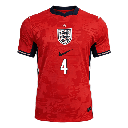 RICE #4 Heren England Uit Voetbalshirt WK Voetbal 2026 - zijkant