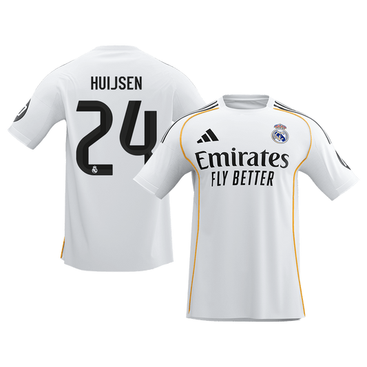 HUIJSEN #24 Heren Real Madrid Thuis Voetbalshirt 2025/26 [PREMIUM]