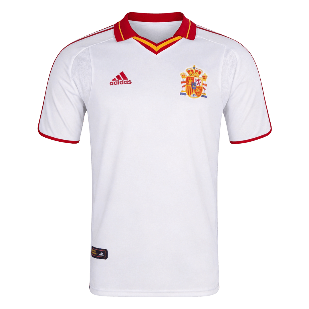 Retro Spain Uit Voetbalshirt 2000 - voorkant