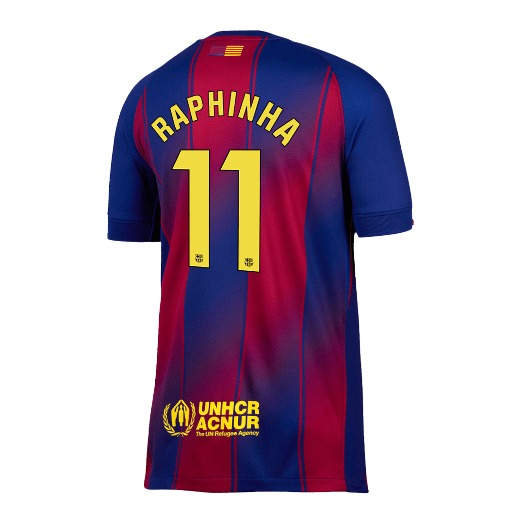 RAPHINHA #11 Heren Barcelona Thuis Voetbalshirt 2025/26 [PREMIUM]