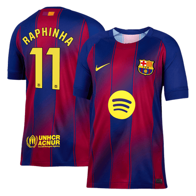 RAPHINHA #11 Heren Barcelona Thuis Voetbalshirt 2025/26 [PREMIUM]