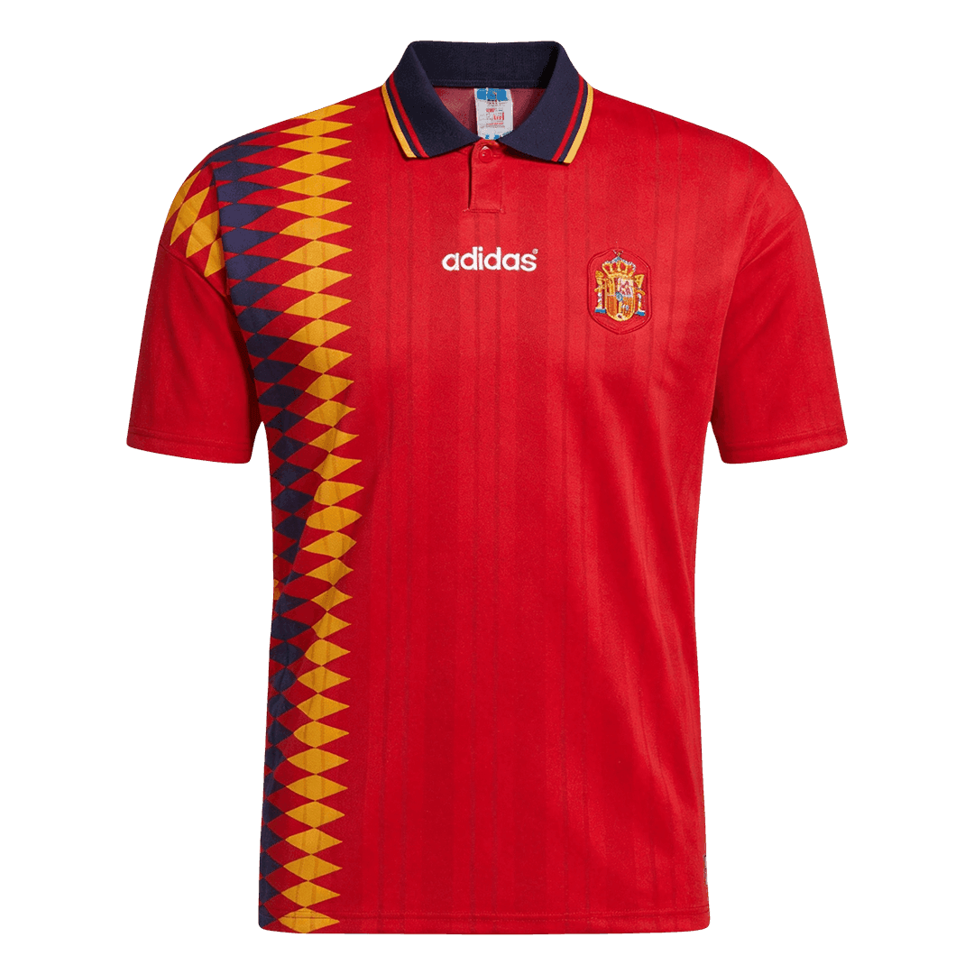 Retro Spain Thuis Voetbalshirt 1994 - voorkant