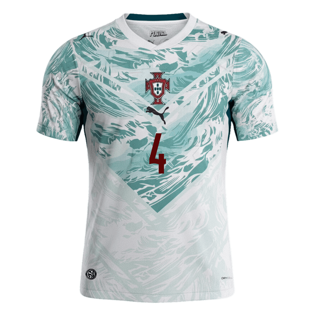 RÚBEN DIAS #4 Heren Portugal Uit Voetbalshirt WK Voetbal 2026