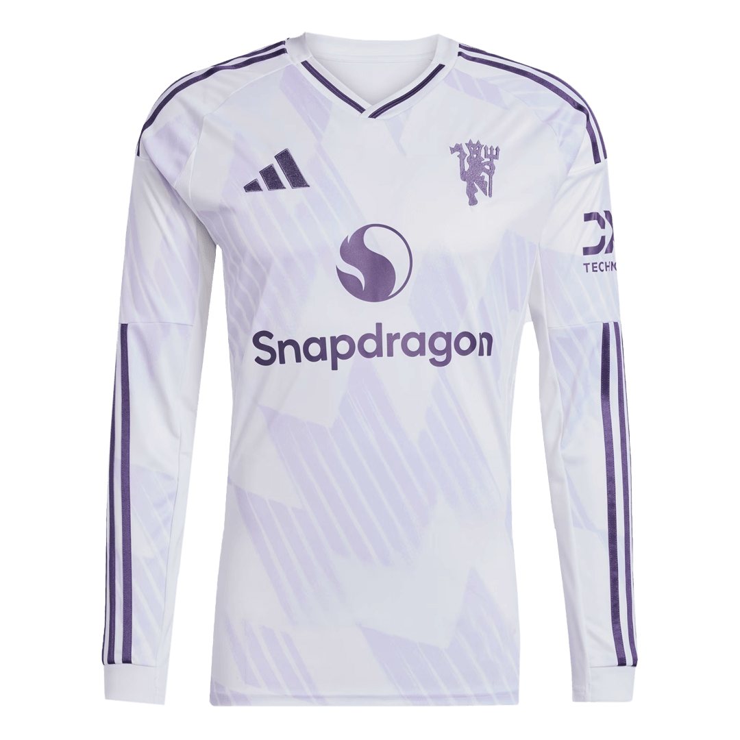 Heren Manchester United Uit Lange Mouwen Voetbalshirt 2025/26