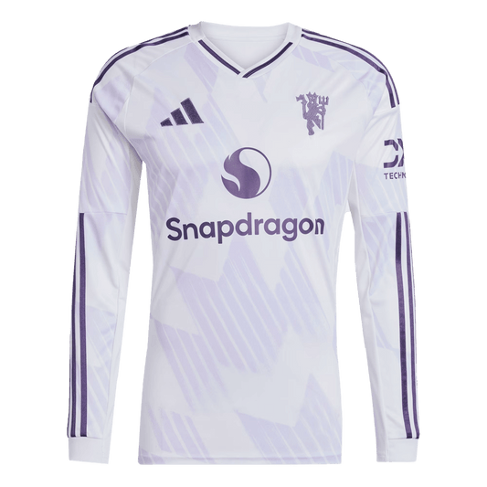 Heren Manchester United Uit Lange Mouwen Voetbalshirt 2025/26