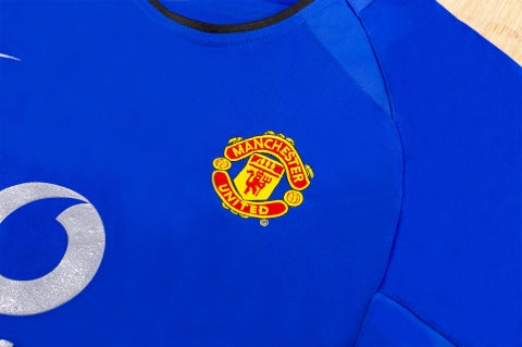 Retro Manchester United Third Voetbalshirt 2002/03 - achterkant