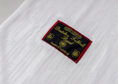 Retro Germany Thuis Voetbalshirt 1996 - detail