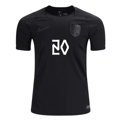 NUSA #20 Heren Norway Uit Voetbalshirt WK Voetbal 2026 - achterkant