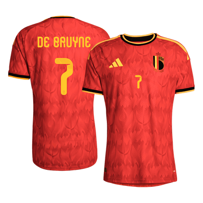 DE BRUYNE #7 Belgium Thuis Spelersversie Voetbalshirt 2026 - Slim Fit