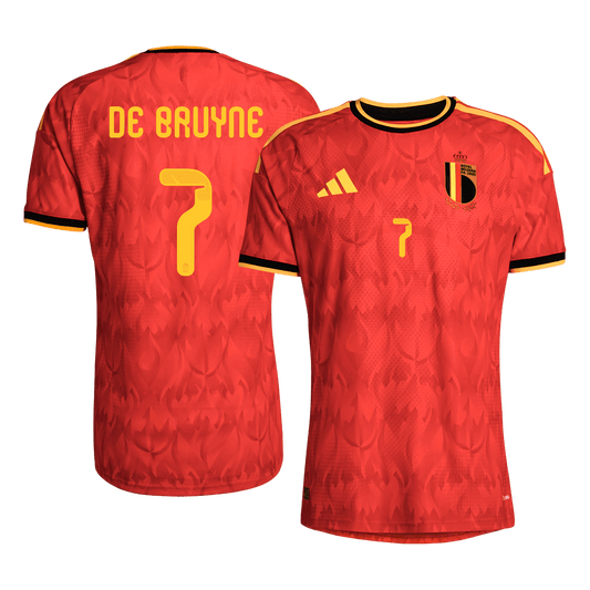 DE BRUYNE #7 Belgium Thuis Spelersversie Voetbalshirt 2026 - Slim Fit