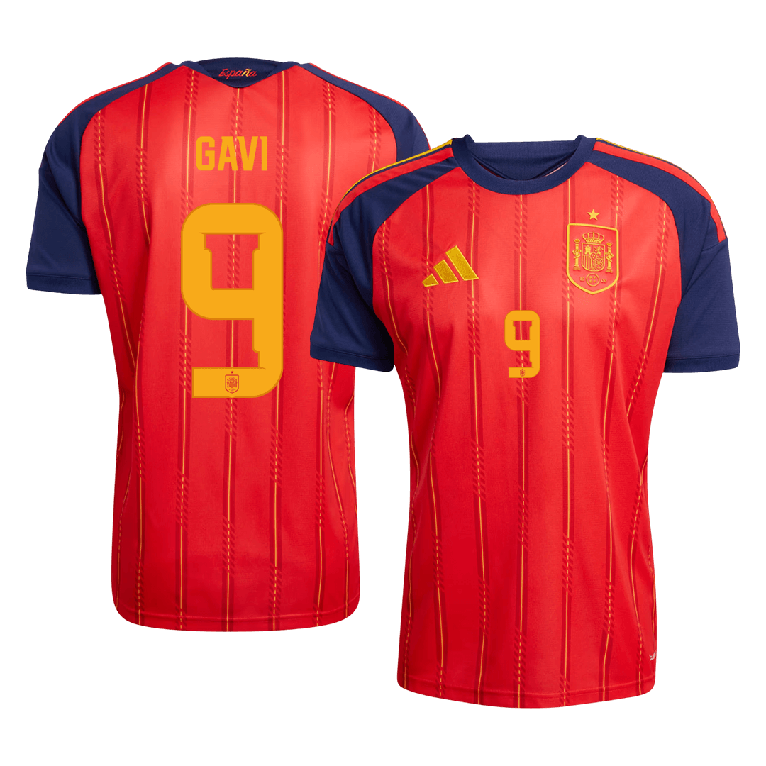GAVI #9 Heren Spain Thuis Voetbalshirt 2026 [PREMIUM]