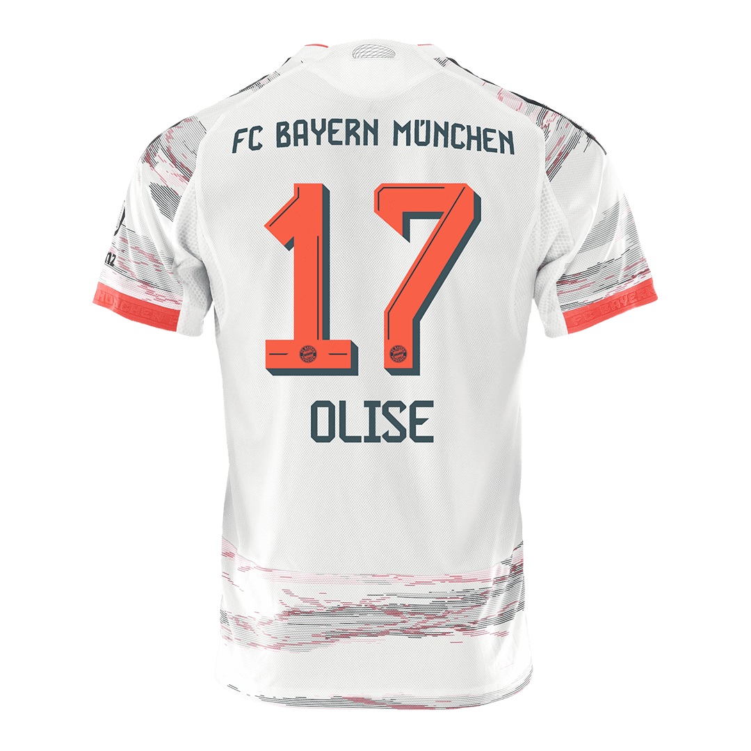OLISE #17 Bayern Munich Uit Spelersversie Voetbalshirt 2025/26 - Slim Fit