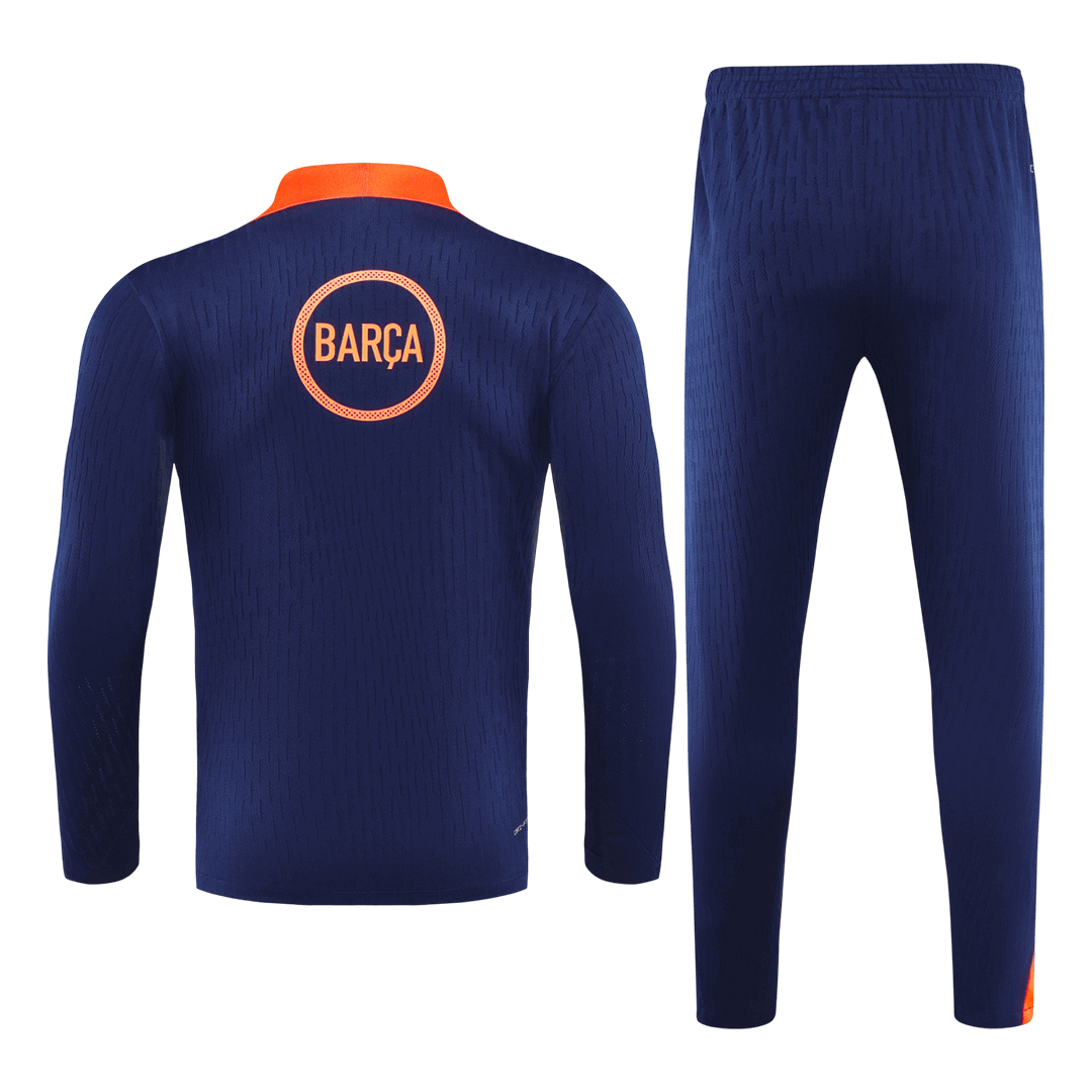 Barcelona Joggingpak met rit Set(top+broek) 2025/26 Black&Orange