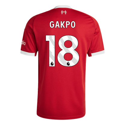 GAKPO #18 Heren Liverpool Thuis Voetbalshirt 2025/26