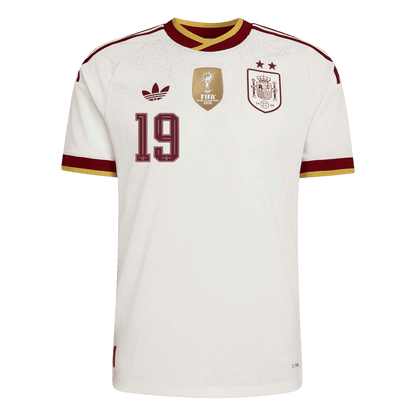 LAMINE YAMAL #19 Spanje Spelersversie Uitshirt WK Voetbal 2026 - slim fit【Kampioenseditie】