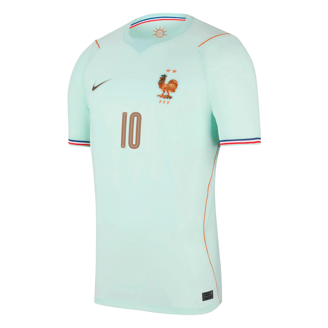 MBAPPE #10 Heren France Uit Voetbalshirt WK Voetbal 2026 - zijkant