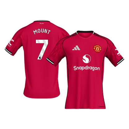 MOUNT #7 Heren Manchester United Thuis Voetbalshirt 2025/26 [PREMIUM]