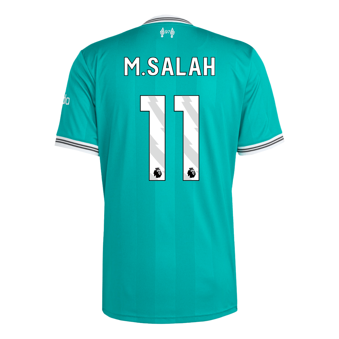 M.SALAH #11 Heren Liverpool Derde Voetbalshirt 2025/26
