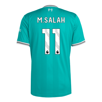 M.SALAH #11 Heren Liverpool Derde Voetbalshirt 2025/26