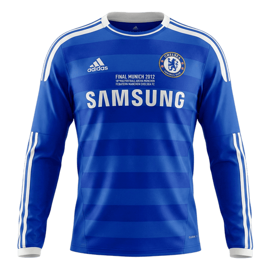 Retro Chelsea Thuis Lange Mouwen Voetbalshirt 2011/12