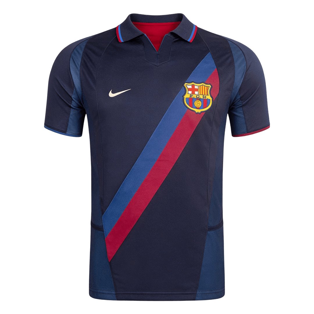 Retro Barcelona Third Voetbalshirt 2002/03 - voorkant