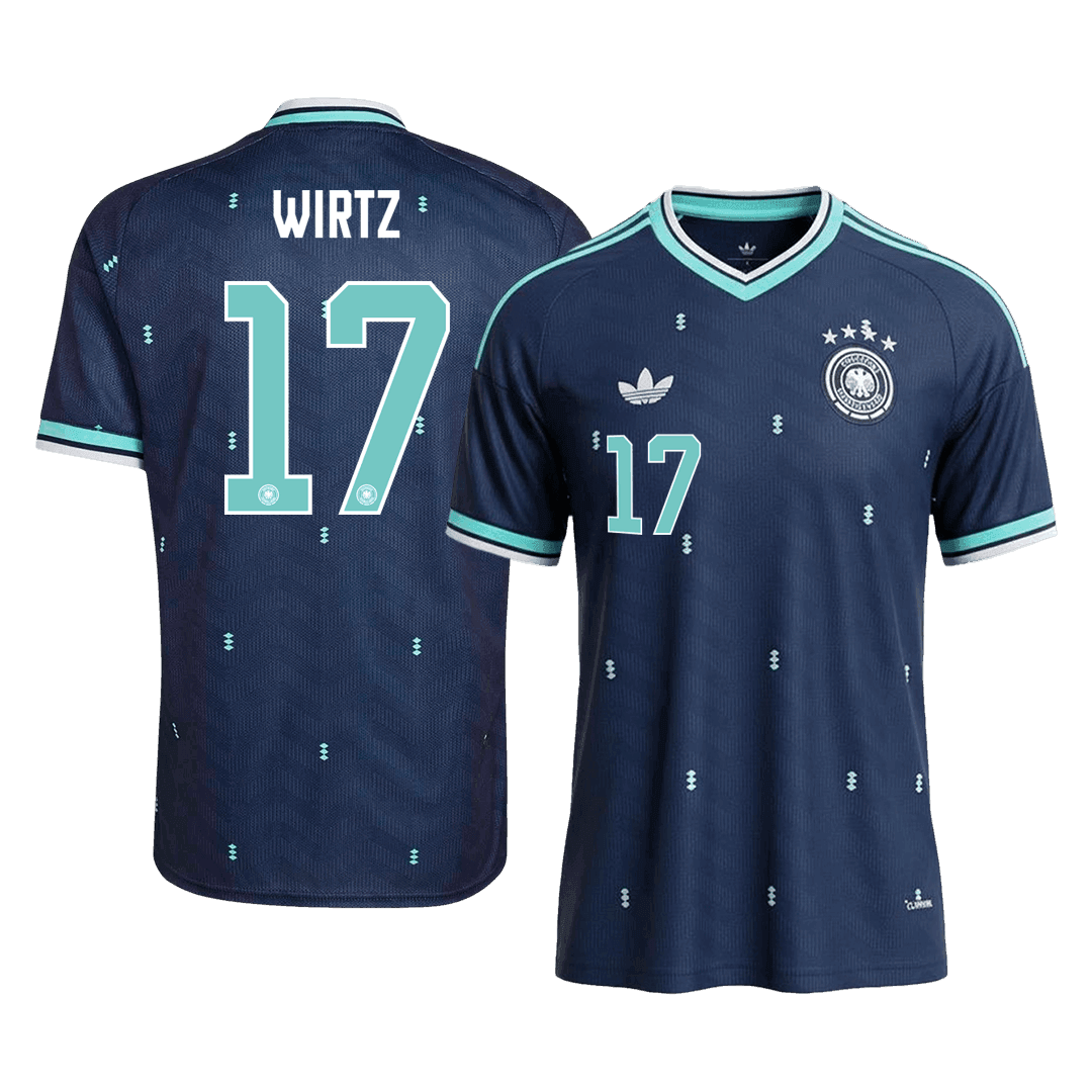 WIRTZ #17 Heren Germany Uit Voetbalshirt WK Voetbal 2026 - voorkant