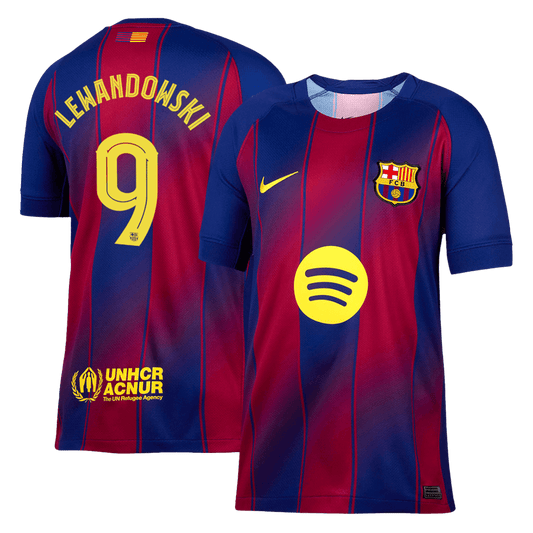 LEWANDOWSKI #9 Heren Barcelona Thuis Voetbalshirt 2025/26 - UCL [PREMIUM]