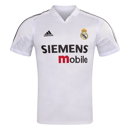 Retro Real Madrid Thuis Voetbalshirt 2004/05 - voorkant