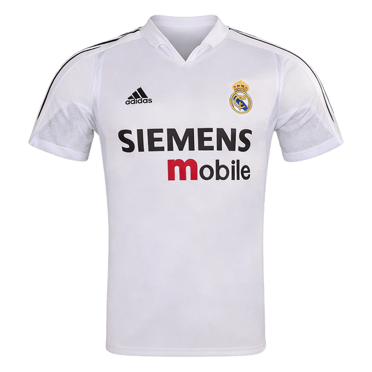 Retro Real Madrid Thuis Voetbalshirt 2004/05 - voorkant