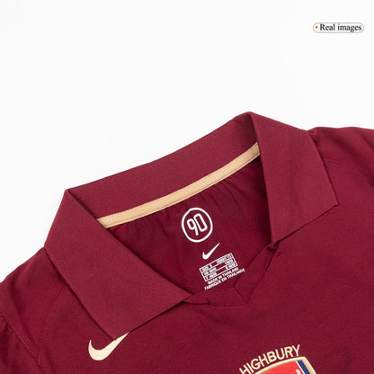 Retro Arsenal Thuis Lange Mouwen Voetbalshirt 2005/06 - zijkant