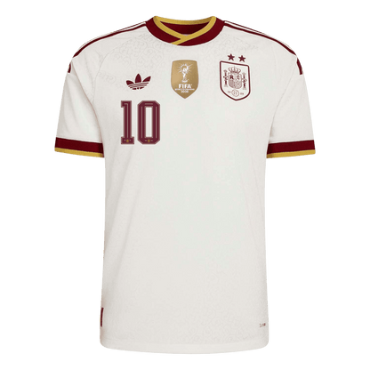 OLMO #10 Spanje Spelersversie Uitshirt WK Voetbal 2026 - slim fit【Kampioenseditie】