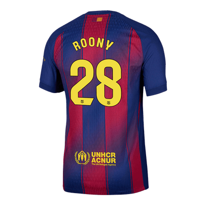 ROONY #28 Barcelona Thuis Spelersversie Voetbalshirt 2025/26 - Slim Fit