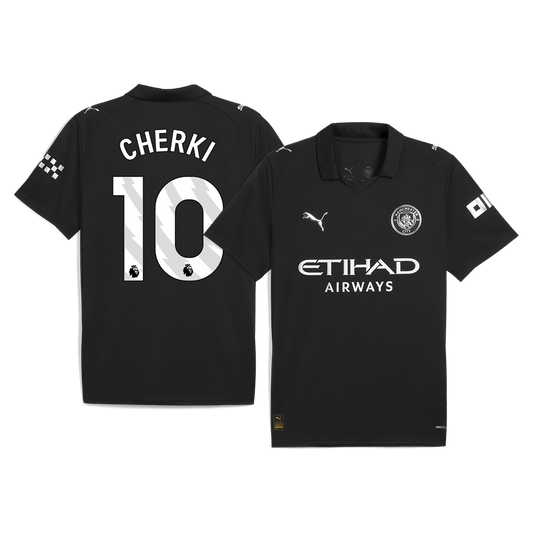 CHERKI #10 Heren Manchester City Uit Voetbalshirt 2025/26