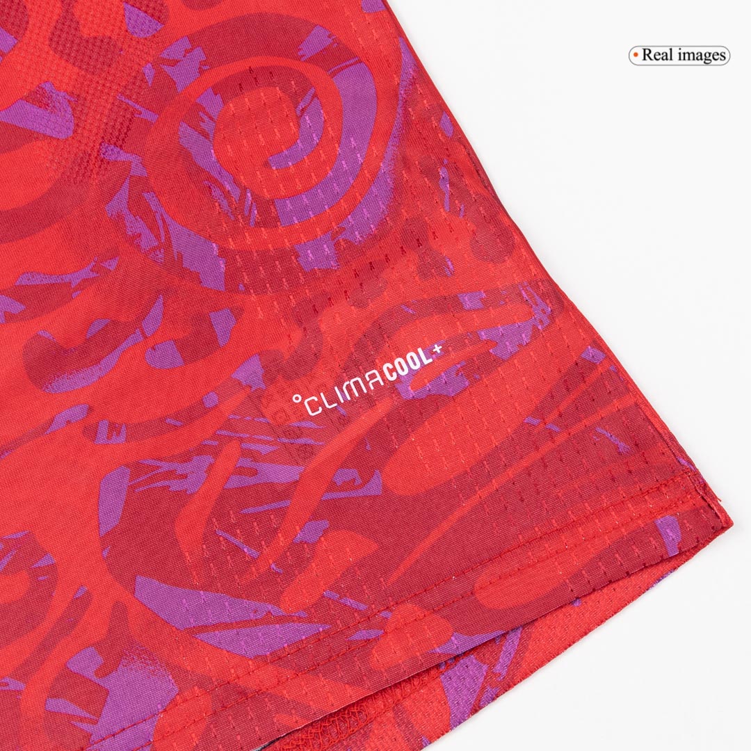 Costa Rica Thuis Spelersversie Voetbalshirt WK Voetbal 2026 - Slim Fit - detail