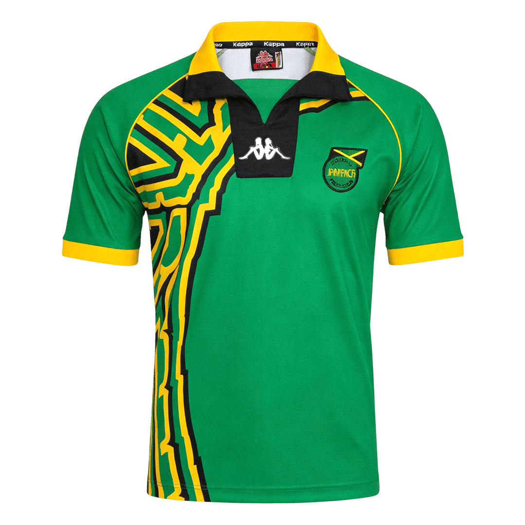 Retro Jamaica Uit Voetbalshirt 1998 - voorkant