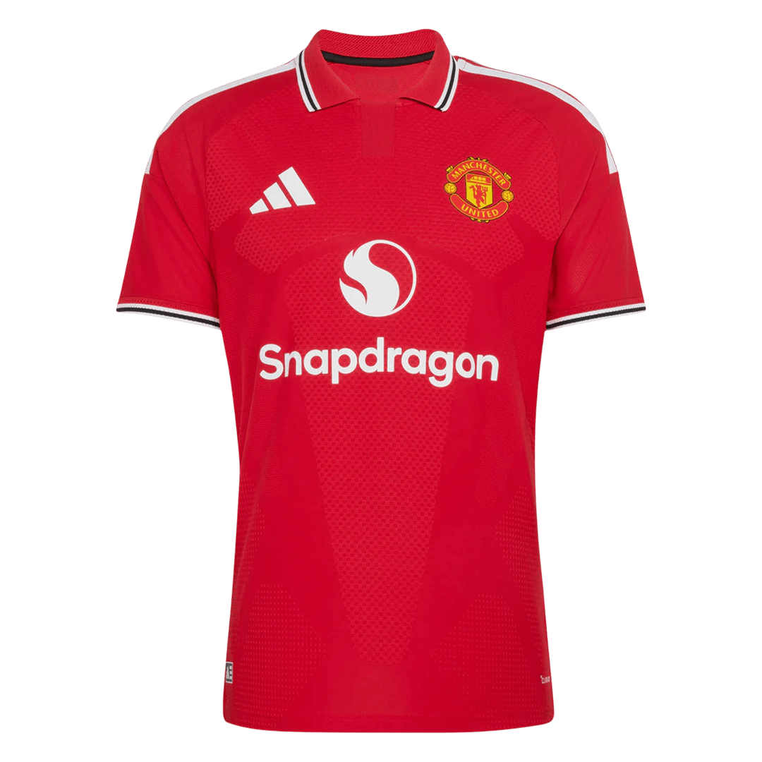 Manchester United Thuis Spelersversie Voetbalshirt 2026/27 - Slim Fit - voorkant
